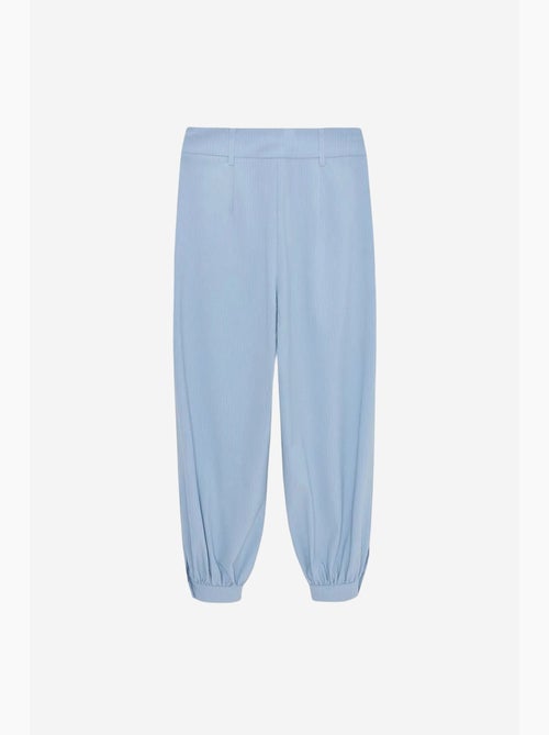 Gestreepte broek met hoge taille en wijde pijp dilvin - Kiabi Gestreepte broek met hoge taille en wijde pijp dilvin - Kiabi