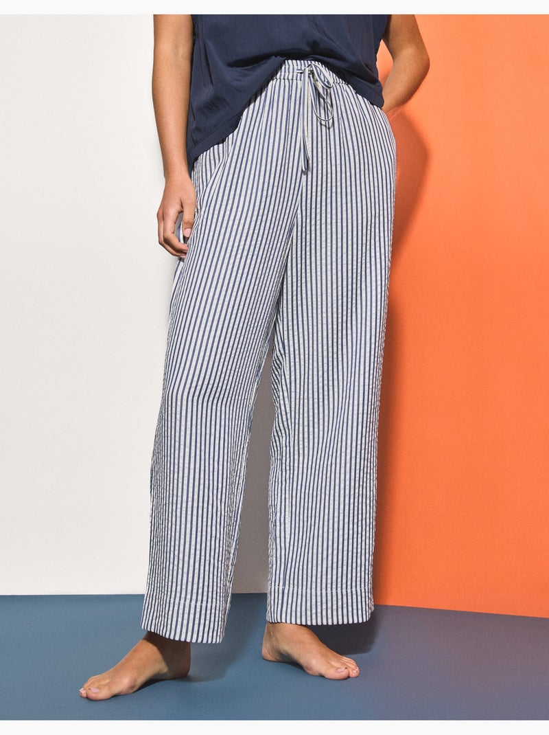 Gestreepte broek, MO Fashion Blauw - Kiabi