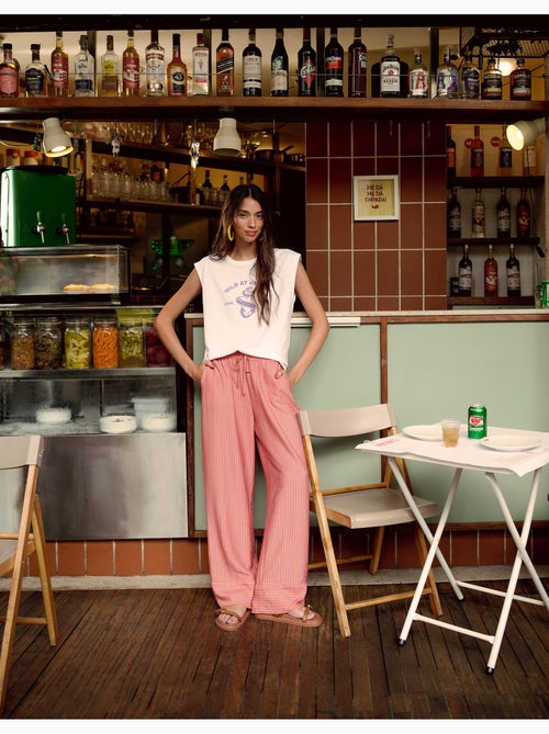 Gestreepte broek, mo fashion - Kiabi