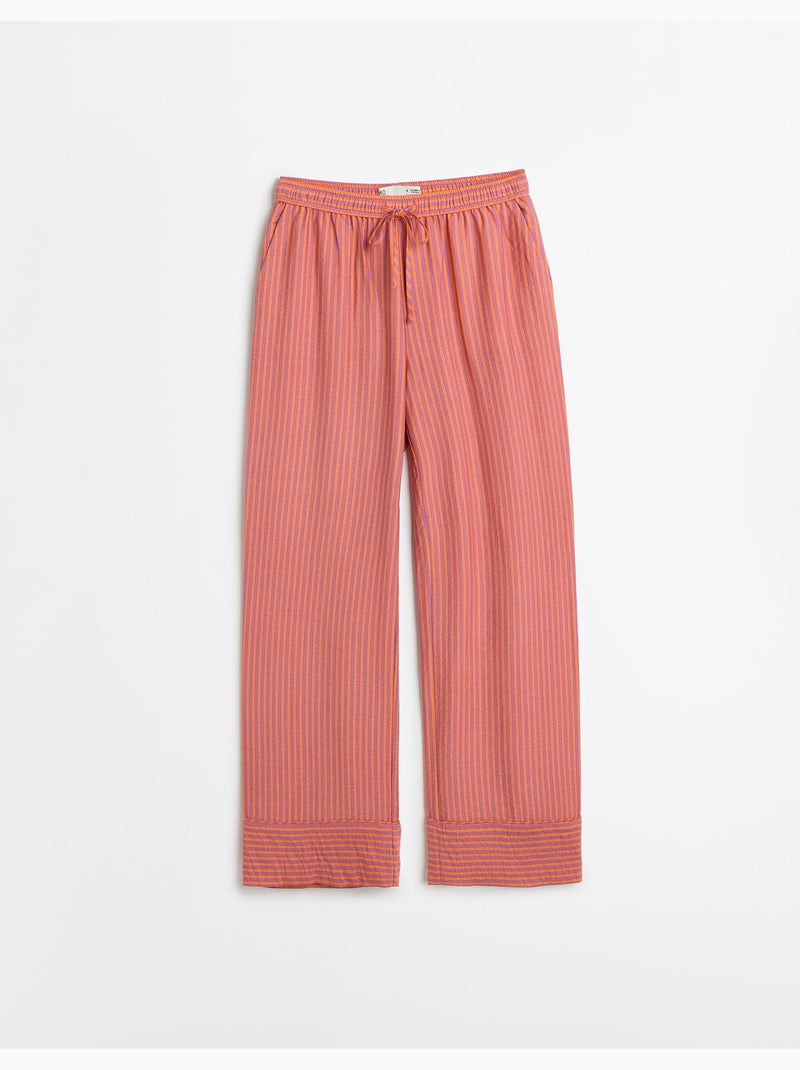 Gestreepte broek, mo fashion Oranje - Kiabi