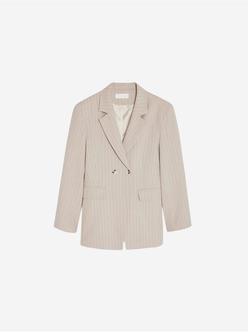 Gestreepte capribroek met hoge taille en wijde pijpen dilvin - Kiabi Gestreepte capribroek met hoge taille en wijde pijpen dilvin - Kiabi
