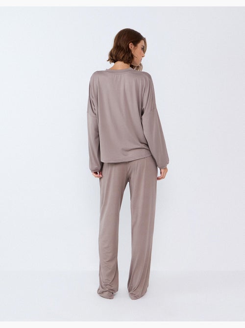 Gestreepte gebreide pyjama's, mo fashion - Kiabi
