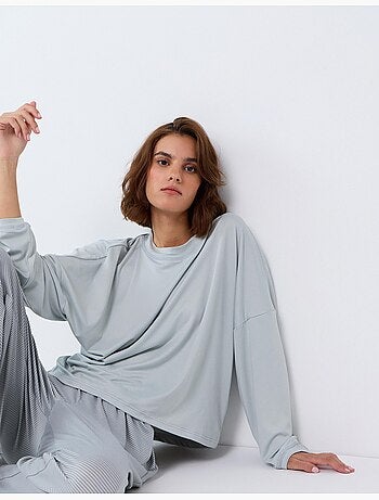 Gestreepte gebreide pyjama's, mo fashion