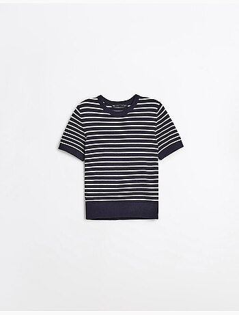 Gestreepte gebreide trui, MO Fashion