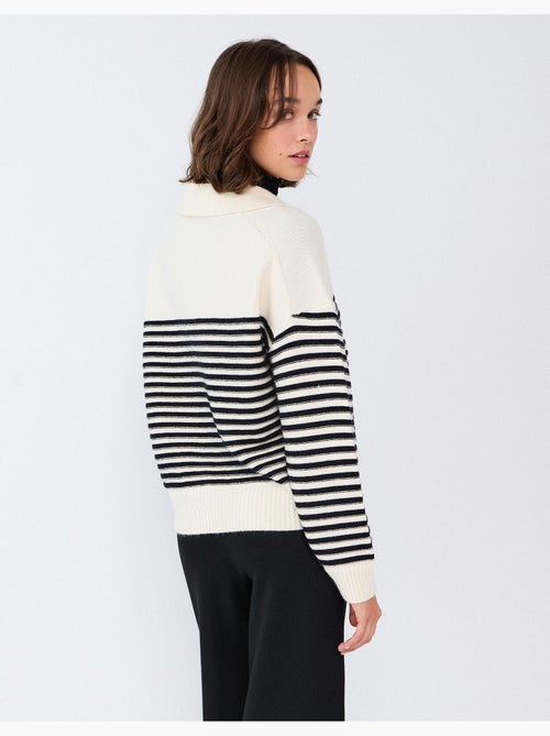Gestreepte gebreide trui, mo fashion - Kiabi