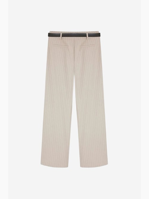Gestreepte, geplooide wide-leg broek dilvin - Kiabi Gestreepte, geplooide wide-leg broek dilvin - Kiabi