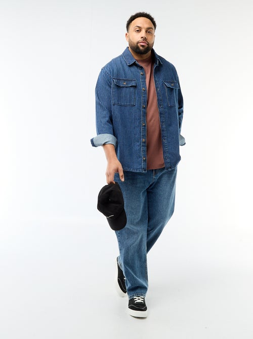 Gestreepte jeanshemd - Kiabi