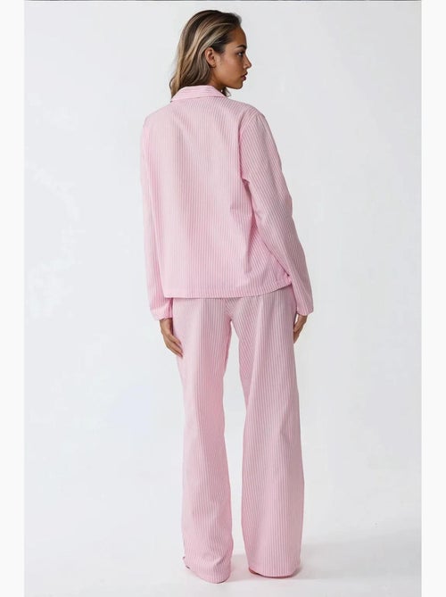 Gestreepte katoenen pyjamaset hiccup - Kiabi
