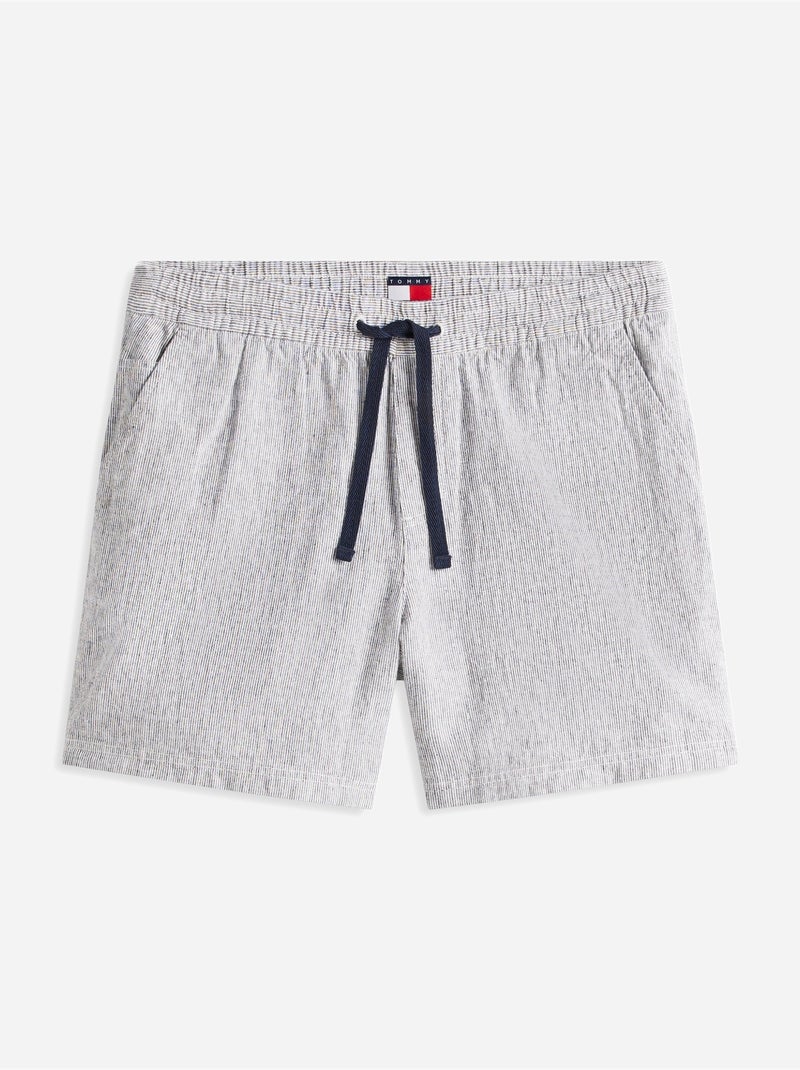 Gestreepte korte broek - Tommy jeans Donkerblauw - Kiabi