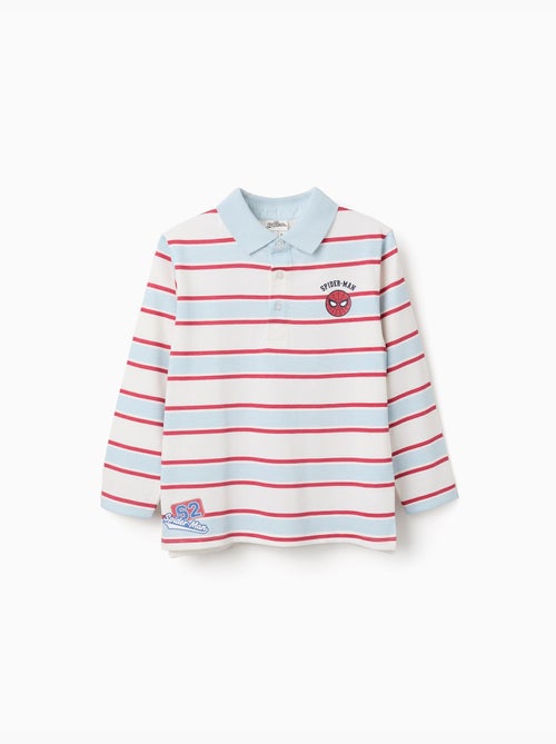 Gestreepte lange mouwen poloshirt spider-man - Kiabi Gestreepte lange mouwen poloshirt spider-man - Kiabi