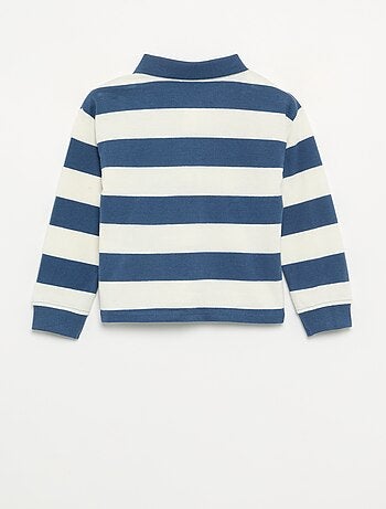 Gestreepte polo van katoenen jerseytricot