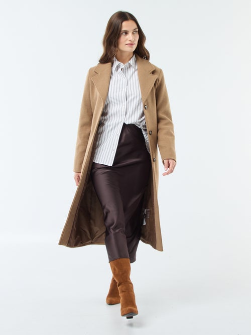 Gestreepte poplin blouse - Kiabi