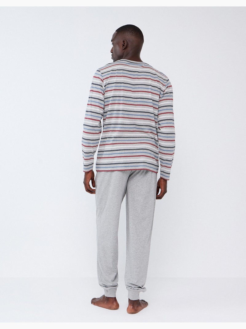 Gestreepte pyjama's, mo fashion Grijs - Kiabi