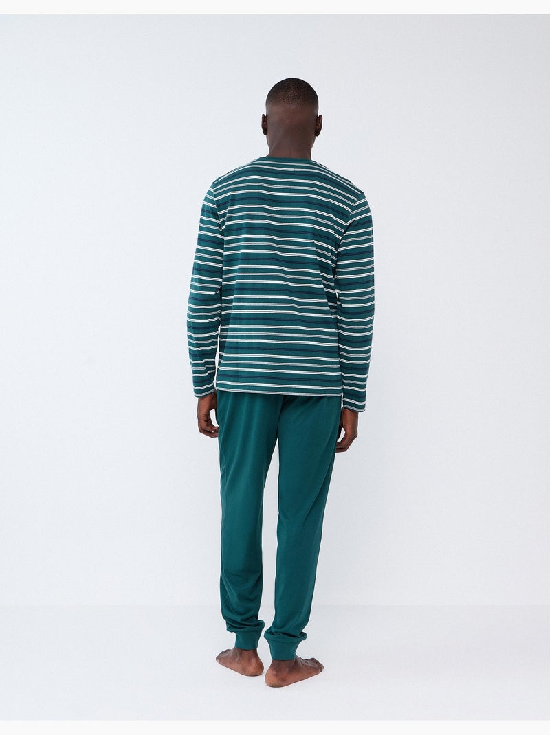 Gestreepte pyjama's, mo fashion Groen - Kiabi