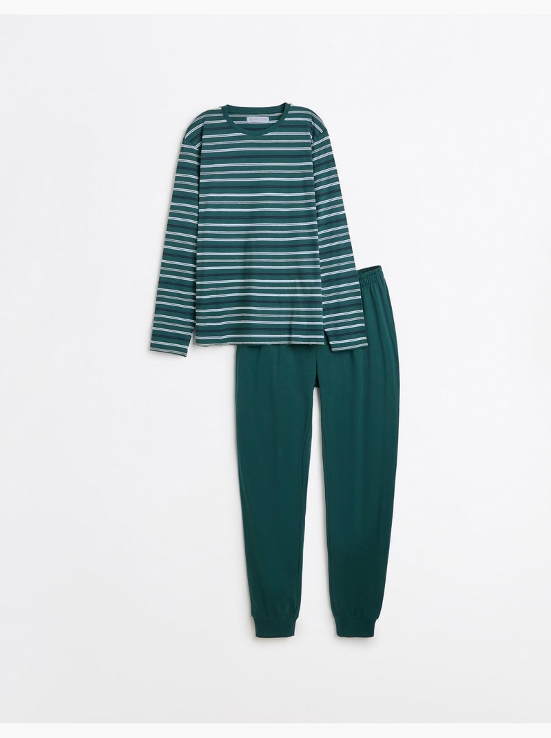 Gestreepte pyjama's, mo fashion Groen - Kiabi