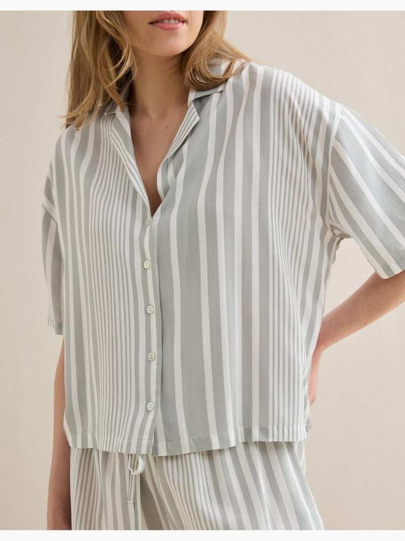 Gestreepte pyjama's, MO Fashion Groen - Kiabi