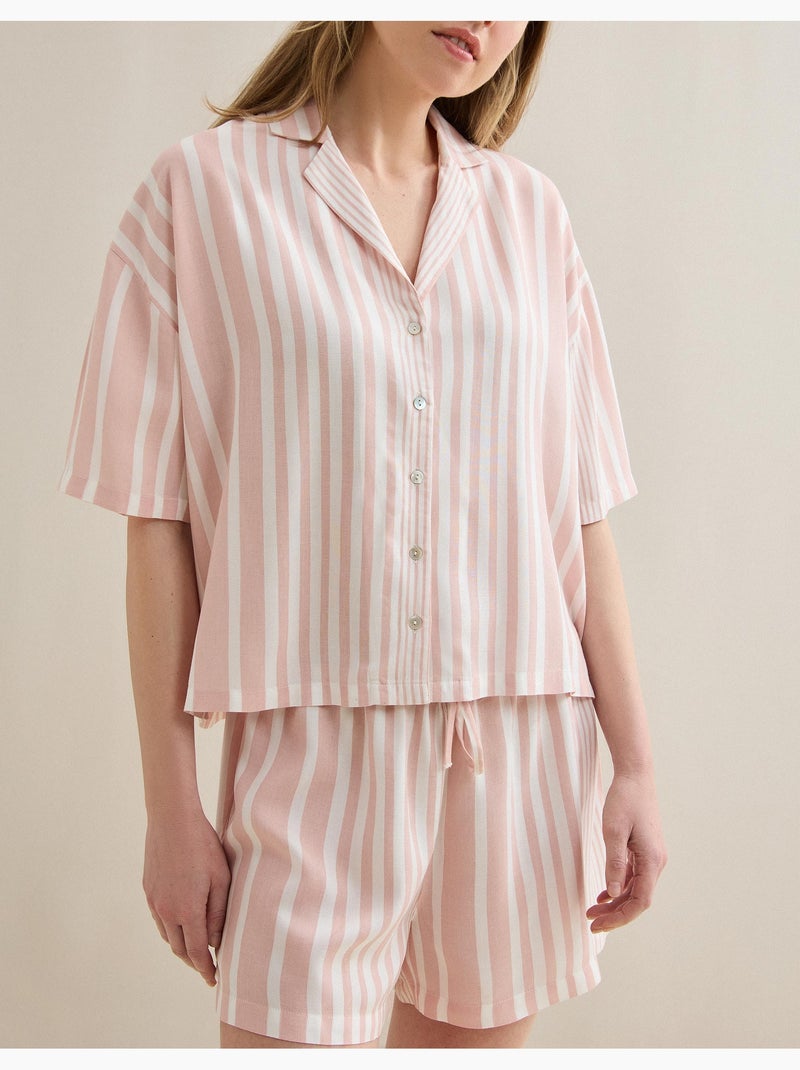Gestreepte pyjama's, MO Fashion Roze - Kiabi