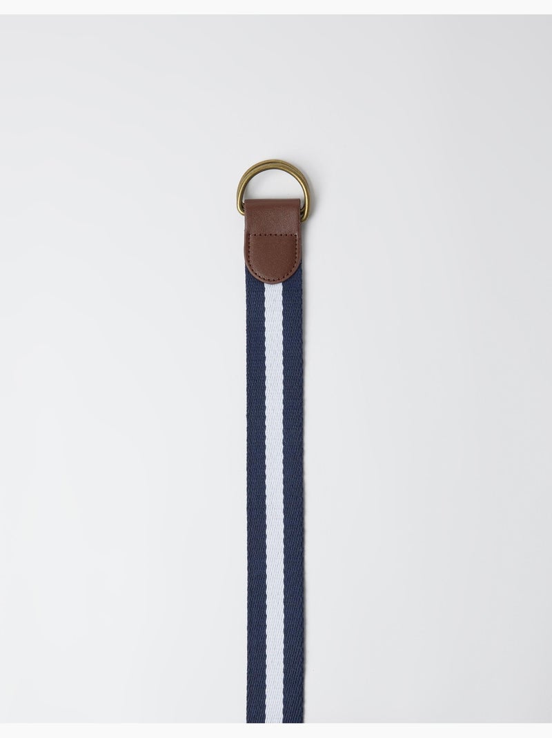 Gestreepte riem, mo fashion Blauw - Kiabi