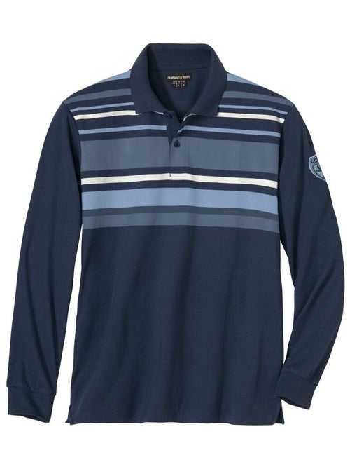 Gestreepte rugbypolo Sport Canada League - ATLAS FOR MEN - Kiabi