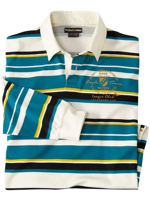Gestreepte rugbypolo sportwear - atlas for men - Kiabi Gestreepte rugbypolo sportwear - atlas for men - Kiabi