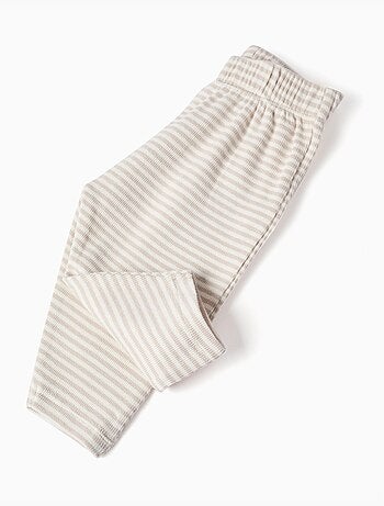 Gestreepte set met lange mouwen top en broek