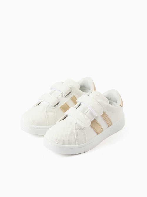 Gestreepte sneakers met klittenbandsluiting - Kiabi Gestreepte sneakers met klittenbandsluiting - Kiabi