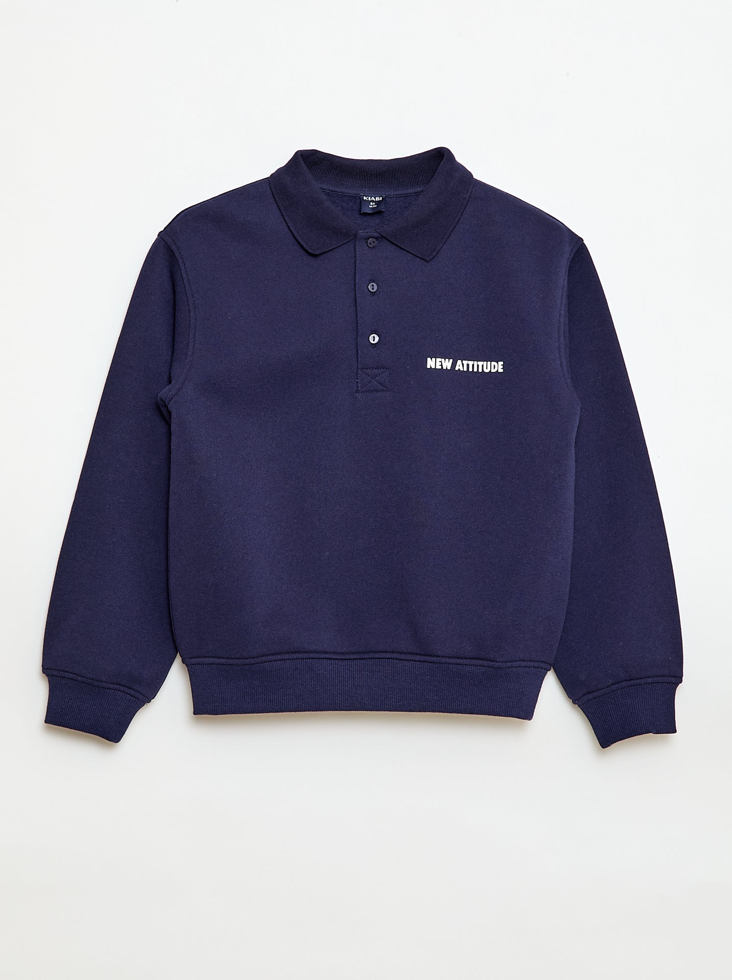 Gestreepte sweater met polokraagje