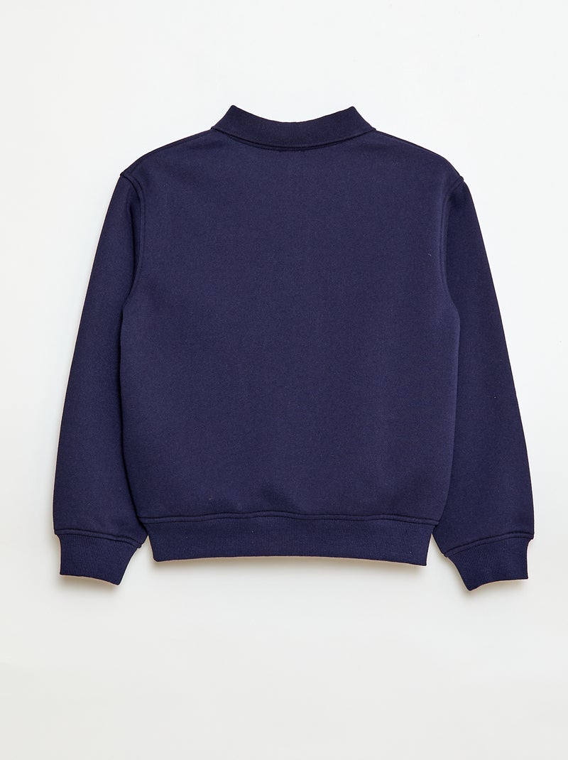Gestreepte sweater met polokraagje Bruin - Kiabi
