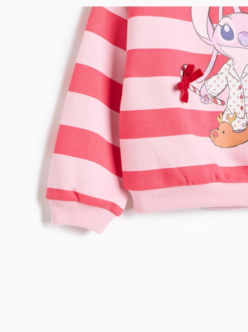 Gestreepte sweatshirt « stitch » ©disney, mo fashion - Kiabi