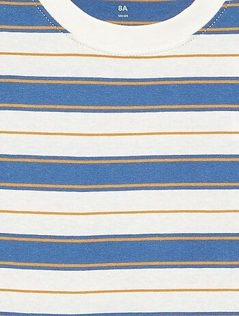 Gestreepte T-shirt met korte mouwen