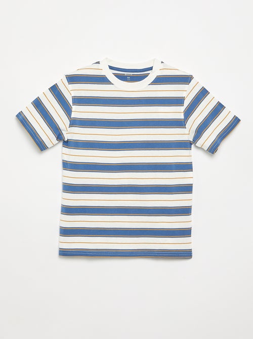 Gestreepte T-shirt met korte mouwen - Kiabi