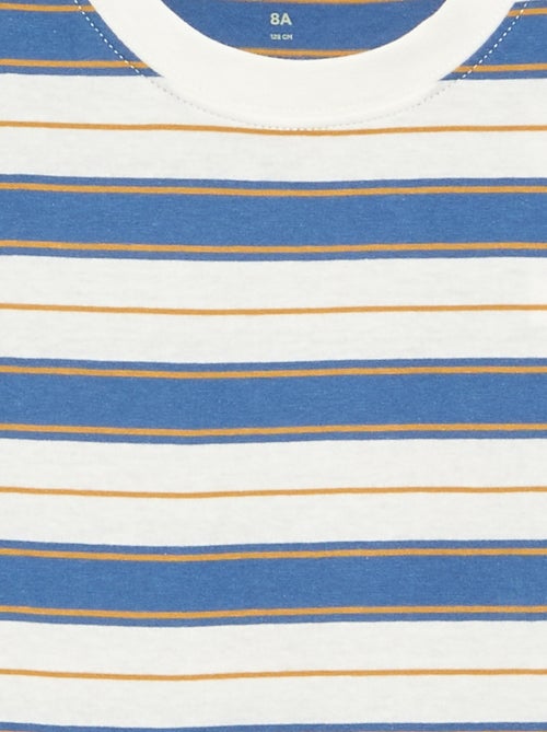 Gestreepte T-shirt met korte mouwen - Kiabi