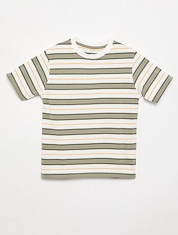 Gestreepte T-shirt met korte mouwen