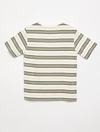 Gestreepte T-shirt met korte mouwen