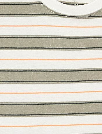 Gestreepte T-shirt met korte mouwen
