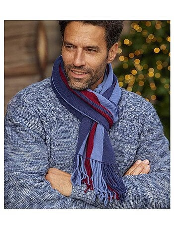 Gestreepte tricotsjaal - ATLAS FOR MEN