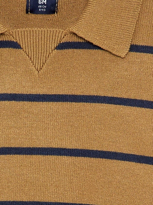 Gestreepte trui met lange mouwen en polokraag - Kiabi