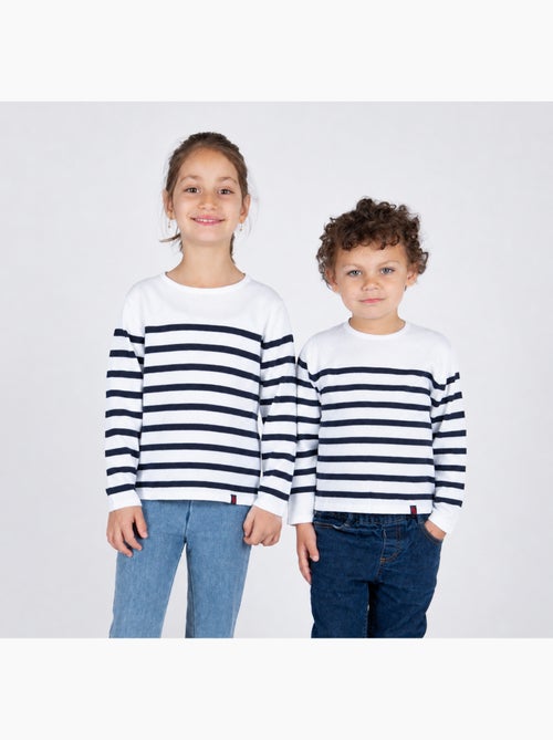 Gestreepte trui voor kinderen 'Breizh Océan', matrozentrui voor jongens of meisjes - Kiabi Gestreepte trui voor kinderen 'Breizh Océan', matrozentrui voor jongens of meisjes - Kiabi