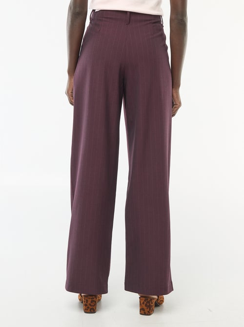 Gestreepte wijde broek - Kiabi