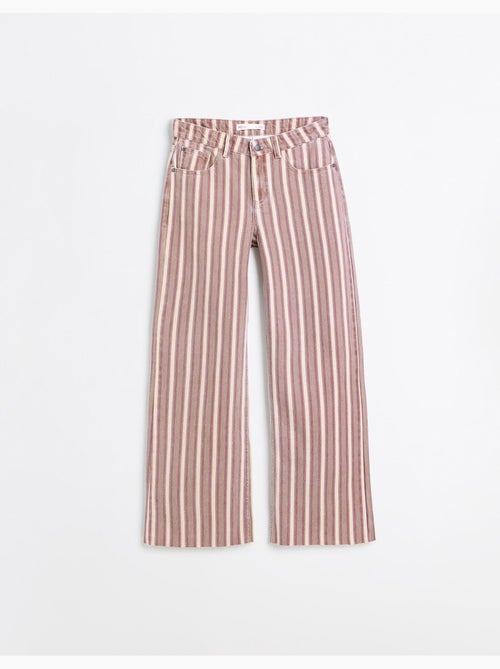 Gestreepte wijde jeans, mo fashion - Kiabi Gestreepte wijde jeans, mo fashion - Kiabi