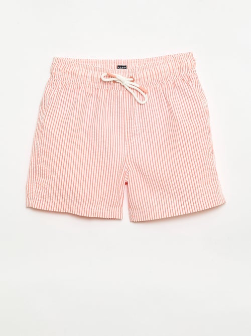 Gestreepte zwemshort met trekkoordjes - Kiabi