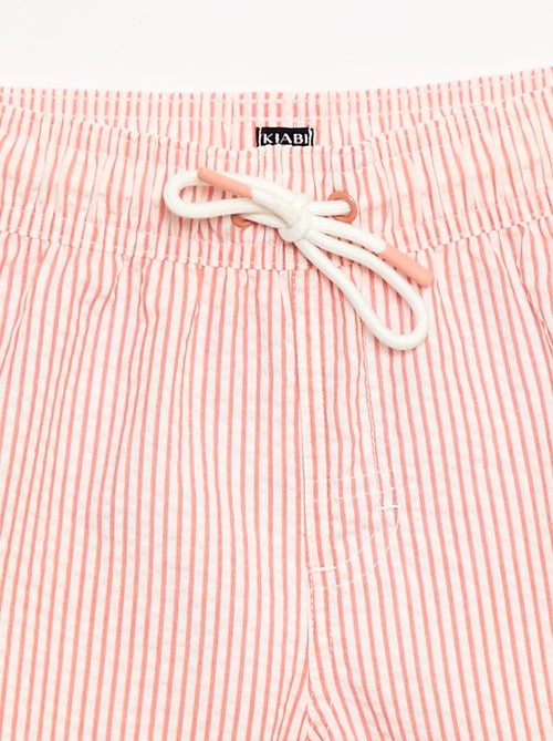 Gestreepte zwemshort met trekkoordjes - Kiabi
