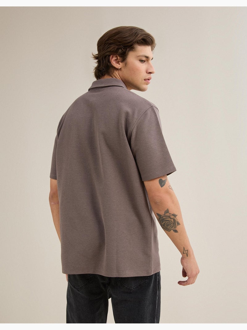 Gestructureerde paal, MO Fashion Bruin - Kiabi