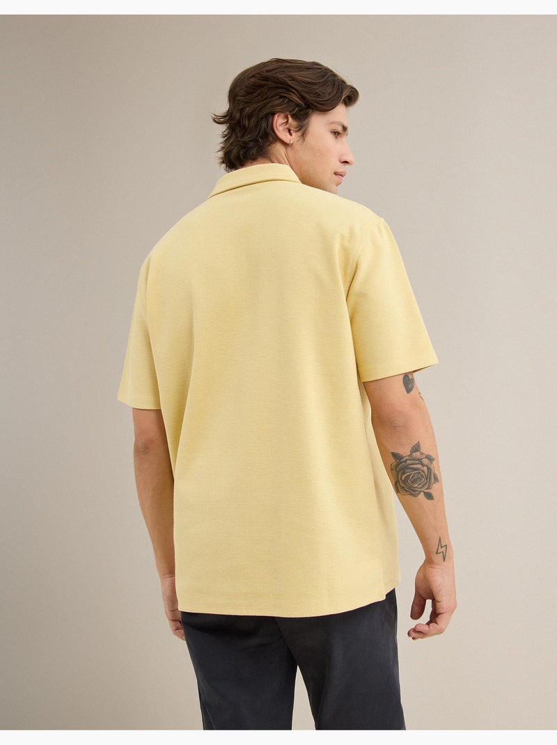 Gestructureerde paal, MO Fashion Geel - Kiabi
