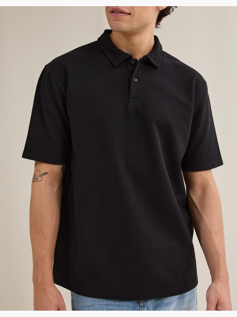 Gestructureerde paal, MO Fashion Zwart - Kiabi