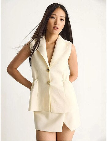 Getailleerd gilet met v-hals lucci