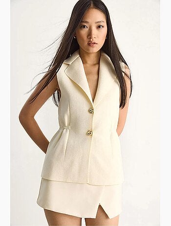 Getailleerd gilet met v-hals lucci
