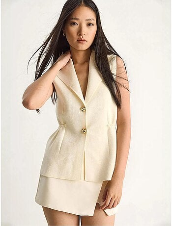 Getailleerd gilet met v-hals lucci