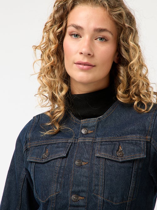 Getailleerd jasje van raw denim - Kiabi