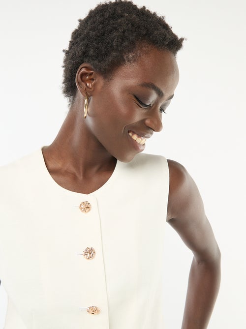 Getailleerde blazer met goudkleurige knopen - Kiabi